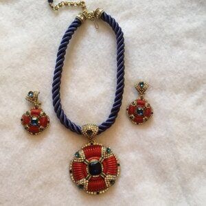 Heidi Daus Necklace and Earrings